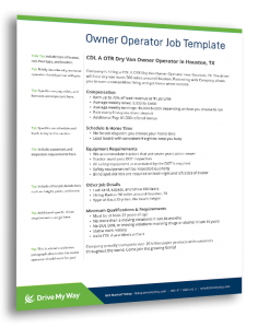 owner operator job description template