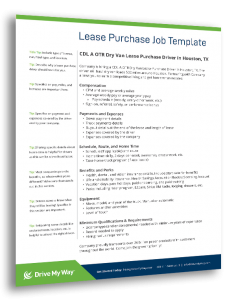 lease purchase driver job description