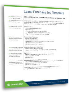 lease purchase driver job description