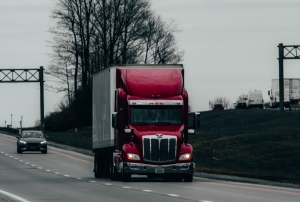 truck on the road